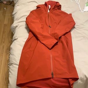 NWOT rain rebel jacket burnt orange size 6